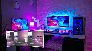 Lighting My Setup with Philips Hue [upl. by Aronas4]