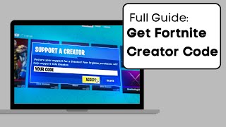 How To Get A Fortnite Creator Code  Full Guide  2024 [upl. by Vergos]