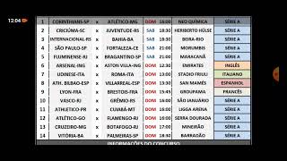 PALPITES DÁ LOTECA CONC 1108 BRASILEIRÃO 2024 [upl. by Haiacim]