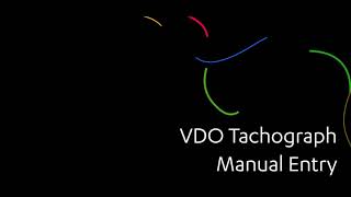 VDO Manual Entry [upl. by Anidualc37]