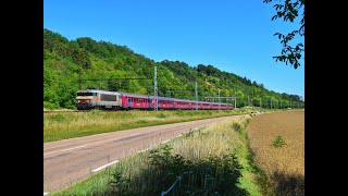 Des trains sur le PLM bourguignon dans lYonne [upl. by Ethyl]