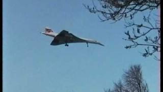 Concorde  Landing over the neighbourhood [upl. by Sillihp]