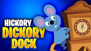 Hickory Dickory Dock  Featuring Elephant  Kids Nursery Song  Fun and Catchy [upl. by Idnod885]