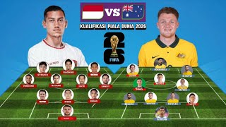 Jay Idsez vs Harry souttar Head To head line up Indonesia vs Australia kualifikasi piala dunia 2026 [upl. by Christan]