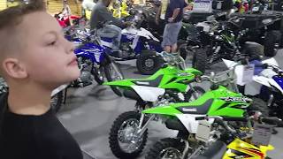 Lets go get his new 2017 kx65 dirt bike [upl. by Idnarb]