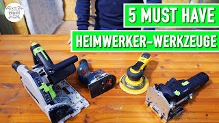 5 Must Have Werkzeuge für Heimwerker  Tipps vom Tischlermeister  Jonas Winkler [upl. by Luo241]