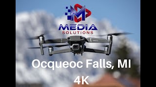 Ocqueoc Falls Michigan 4k [upl. by Atillertse]