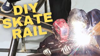 DIY Skate Rail  Gasless Flux Core Welding w The Everlast MTS 211 Si [upl. by Neumann]