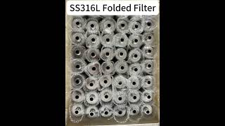 5 Micron M15 Connector SS 316L Folded Filter ElementTOPTITECH [upl. by Fachini]