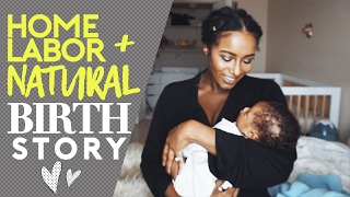 Home Labor  Natural Birth Story [upl. by Ailekat]