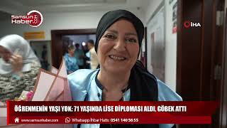 Öğrenmenin yaşı yok 71 yaşında lise diploması aldı göbek attı [upl. by Nil271]