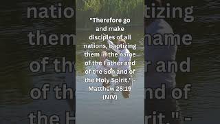 Baptism in the Name of the Father Son and Holy Spirit Matthew 2819 Teaching  Amen bible jesus [upl. by Skantze]