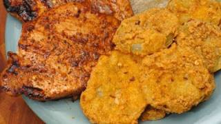 In the Kitchen with Ken Pork Chops amp Fried Green Tomatoes [upl. by Agueda]