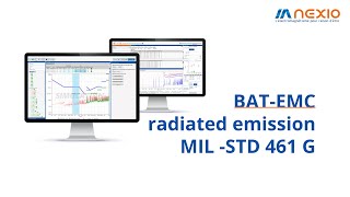 Radiated Emissions RE102 MIL STD 461 G  NEXIO BATEMC [upl. by Emmaline]