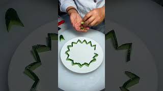 🥒 Cucumber Carving Canvas Sculpting Produce into Visually Striking Centerpieces CucumberArt [upl. by Aramak480]