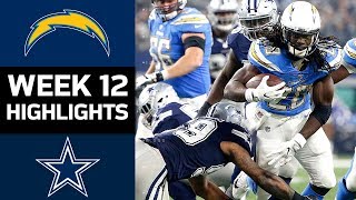 Chargers vs Cowboys  NFL Week 12 Game Highlights [upl. by Sualocin]