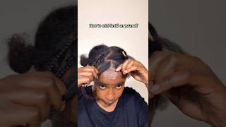 How I Braid Myself shorts hairstyle naturalhair 100shorts2024 youtubechamps [upl. by Nosimaj431]