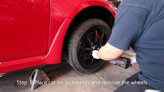 How to Install lowering springs on a 2023 Civic Type R  THE EASY WAY  Step by step [upl. by Ogdan]