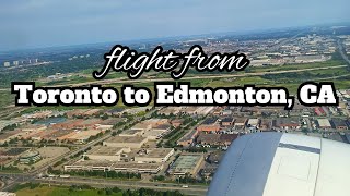 flight from Toronto to Edmonton [upl. by Aimo746]