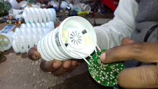 Cfl light bulb repair  More circuit board problem part 1 [upl. by Portwin]