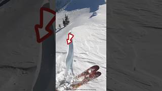 Breaking a Snow Mountain with a Stick shortsvideo [upl. by Alimhaj]