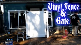 Vinyl Fence Timelapse  How to install vinyl fence post  Veranda [upl. by Akirat]