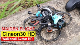 Maiden Flight Cineon C30 Digital Walksnail Avatar Moonlight 4K [upl. by Appleby]