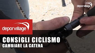 come cambiare la catena di una bici da corsa [upl. by Yarg]