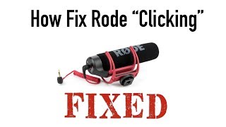 RODE VideoMic GO AUDIO FAULT CLICKING NOISE Easy FIX [upl. by Ittam]