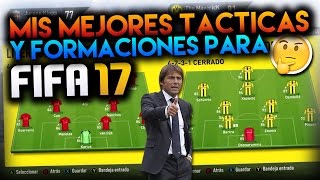 LAS MEJORES TÁCTICAS Y FORMACIONES PARA FIFA 17 MODO CARRERA  TheMavericK [upl. by Hsihsa]