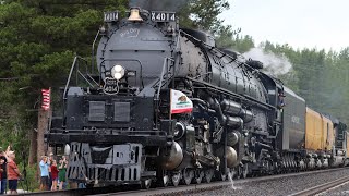 Chasing Union Pacific Big Boy 4014 after hits tree from California to Nevada [upl. by Krid]