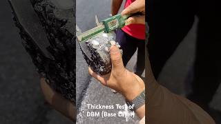 Thickness Test of Road of DBM layer using Core cutting [upl. by Bar]