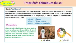 Propriétés chimiques du sol SVT TCSF شرح بالدريجة [upl. by Gudren866]