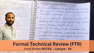 Formal Technical Review FTR  Software Engineering  Lecture 58 [upl. by Eetnwahs564]