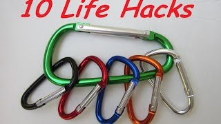 10 Life Hacks with Carabiners [upl. by Symer]