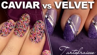 Nail art  tendance Velvet amp Caviar manucure [upl. by Imas]