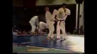 Niseido Jiu Jitsu Demo Team at 1996 US Open World Karate Tournament [upl. by Wisnicki]