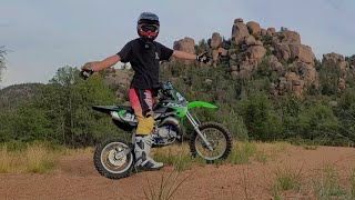 Kx65 pitbike first ride [upl. by Kile]