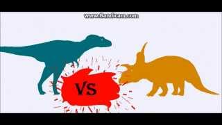 Albertosaurus Vs Xenoceratops Vs T rex [upl. by Ecnal203]