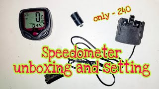 bicycle speedometer unboxing and settings [upl. by Dranyam]