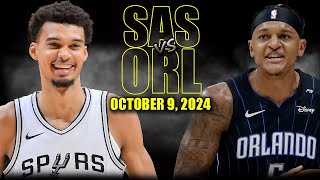 San Antonio Spurs vs Orlando Magic Full Game Highlights  October 9 2024  2024 NBA Pre Season [upl. by Lynnet654]