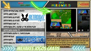 128GB de games gratis RETROBAT  RETROARCH Multijogos é só baixar e jogar  como baixarinstalar [upl. by Fernyak589]