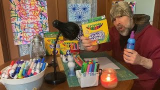 How To Make Stained Glass From Washable Markers And Paper [upl. by Durrej]