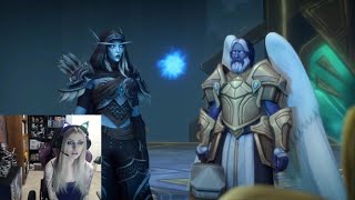 LadySurvival Reacts to quotAnduin Frees Arthas Ending Cinematicquot [upl. by Virgil955]