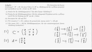 Mathe I 22  Verkettung von linearen Abbildungen [upl. by Balas]