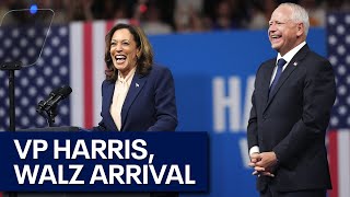 VP Kamala Harris arrives in Phoenix Arizona [upl. by Atekahs118]