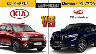 2022 Kia Carens vs Mahindra XUV700 Engine Features Price Comparison [upl. by Hutchinson]