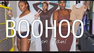 BOOHOOHUGE BOOHOO TRY ON HAUL  FALL FASHION 2020 [upl. by Ynehteb780]