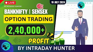 Live Intraday Trade  Bank nifty Option Trading by Intraday Hunter [upl. by Ortensia]