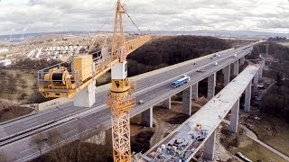 Taktvorschub Sulzbachtalbrücke [upl. by Lrub183]